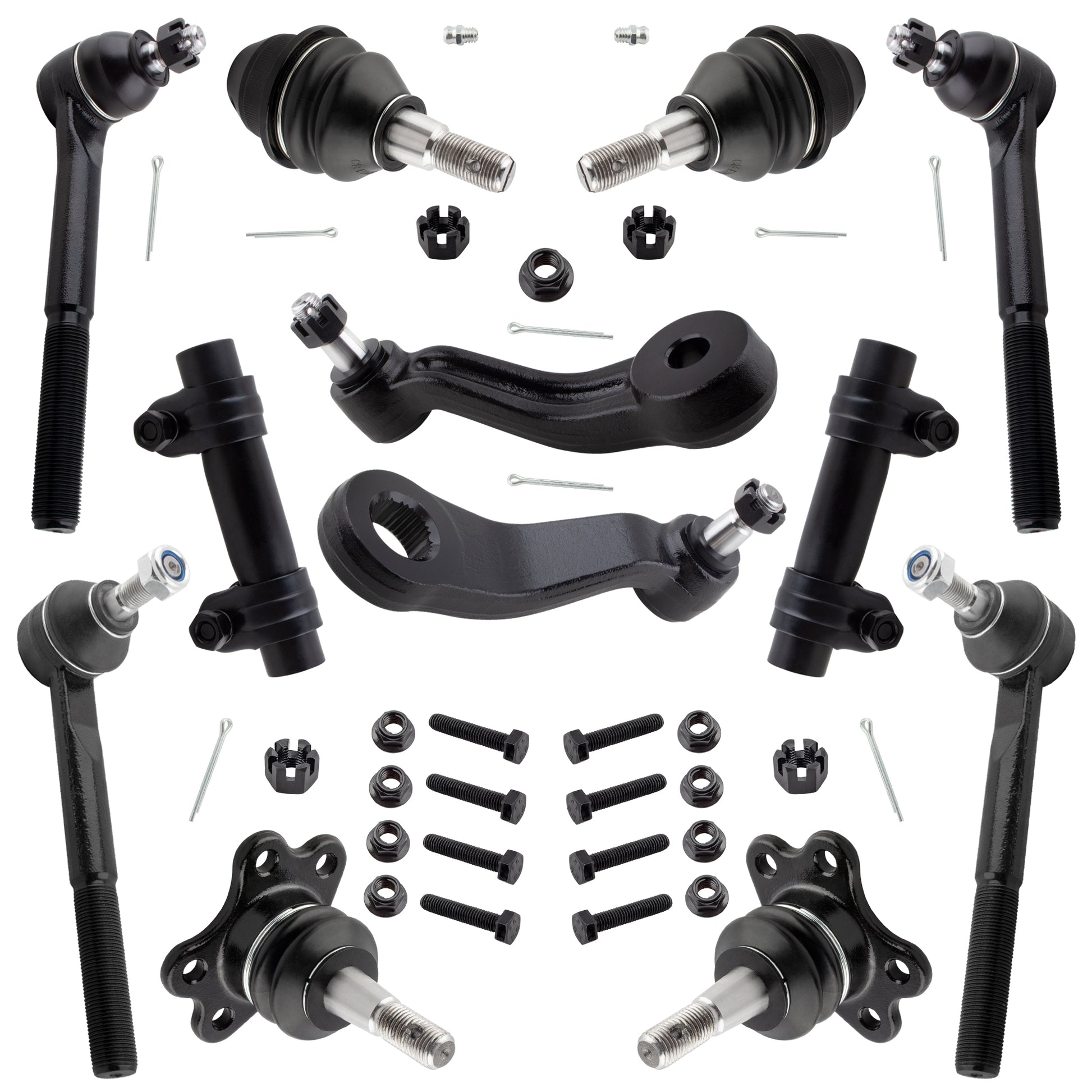 BOXI 12pc Complete Front Suspension Kit Fits for Cadillac Escalad