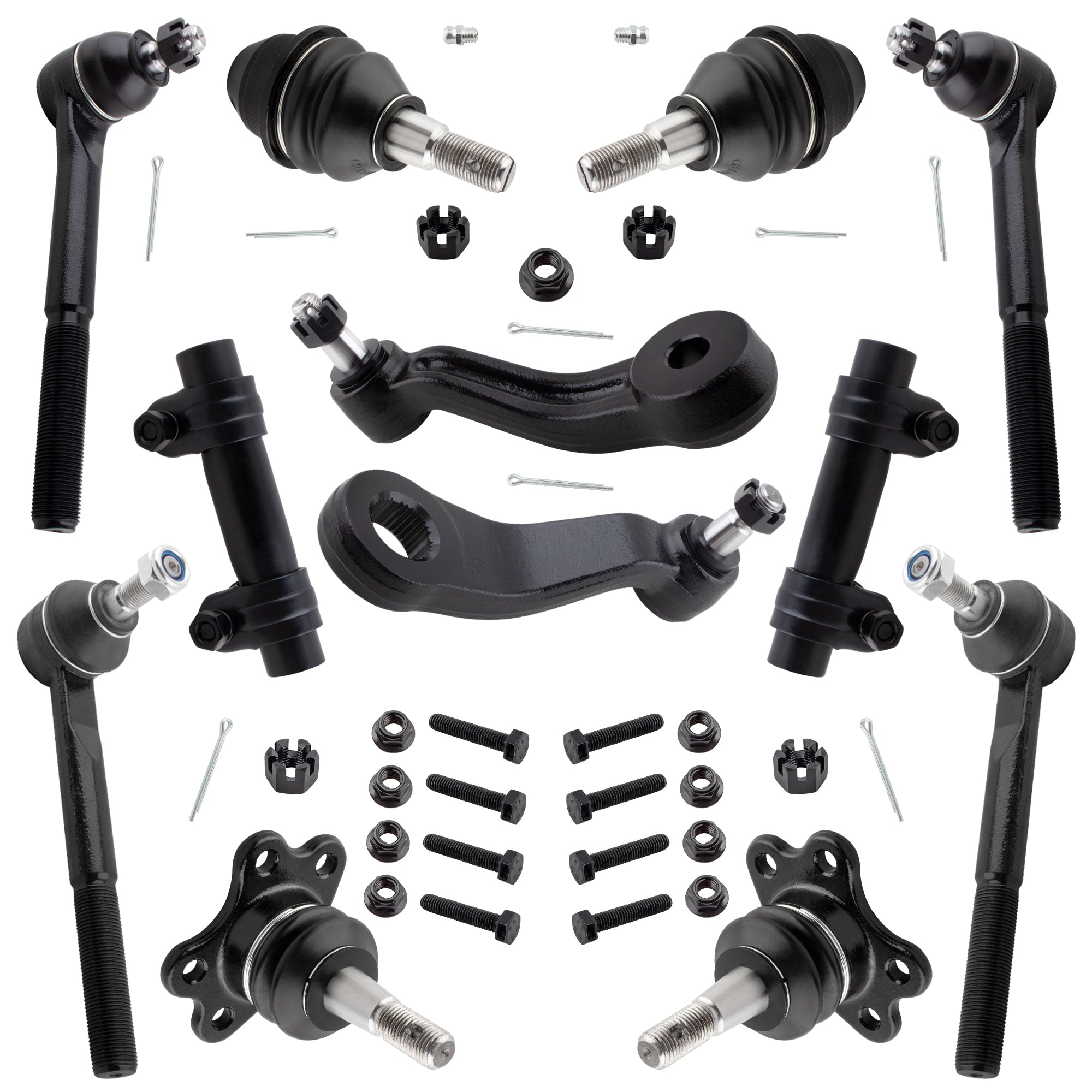BOXI 12pc Complete Front Suspension Kit Fits for Cadillac Escalad