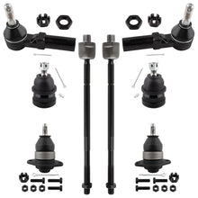 BOXI (Set of 8) Front Upper & Lower Ball Joints Inner & Outer Tie Rod Ends Kit Fits for Chevrolet