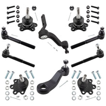 BOXI (Set of 10) Front Suspension Inner & Outer Tie Rods Upper & Lower Ball Joints Pitman Arm Idler