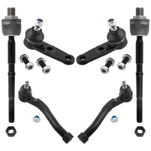 BOXI (Set of 6) Front Inner Outer Tie Rods Lower Ball Joints Fits for Chevrolet Aveo 2004-2011