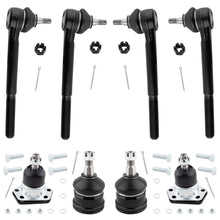 BOXI 8pcs Front Inner Outer Tie Rods Upper Lower Ball Joints Fits for Chevrolet Blazer 1996-2005