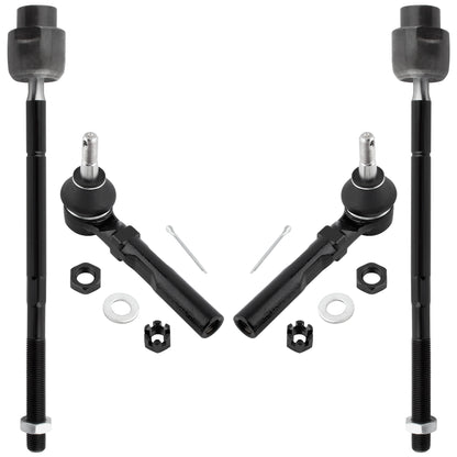 BOXI (Set of 4) Front Inner & Outer Tie Rod Ends Fits for Chevrolet Malibu 1997-2003 Classic