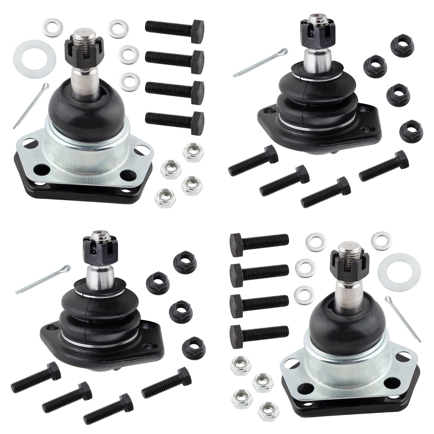 BOXI (Set of 4) Front Upper & Lower Ball Joints Fits for Chevrolet Blazer 1987-1996 S10 Blazer