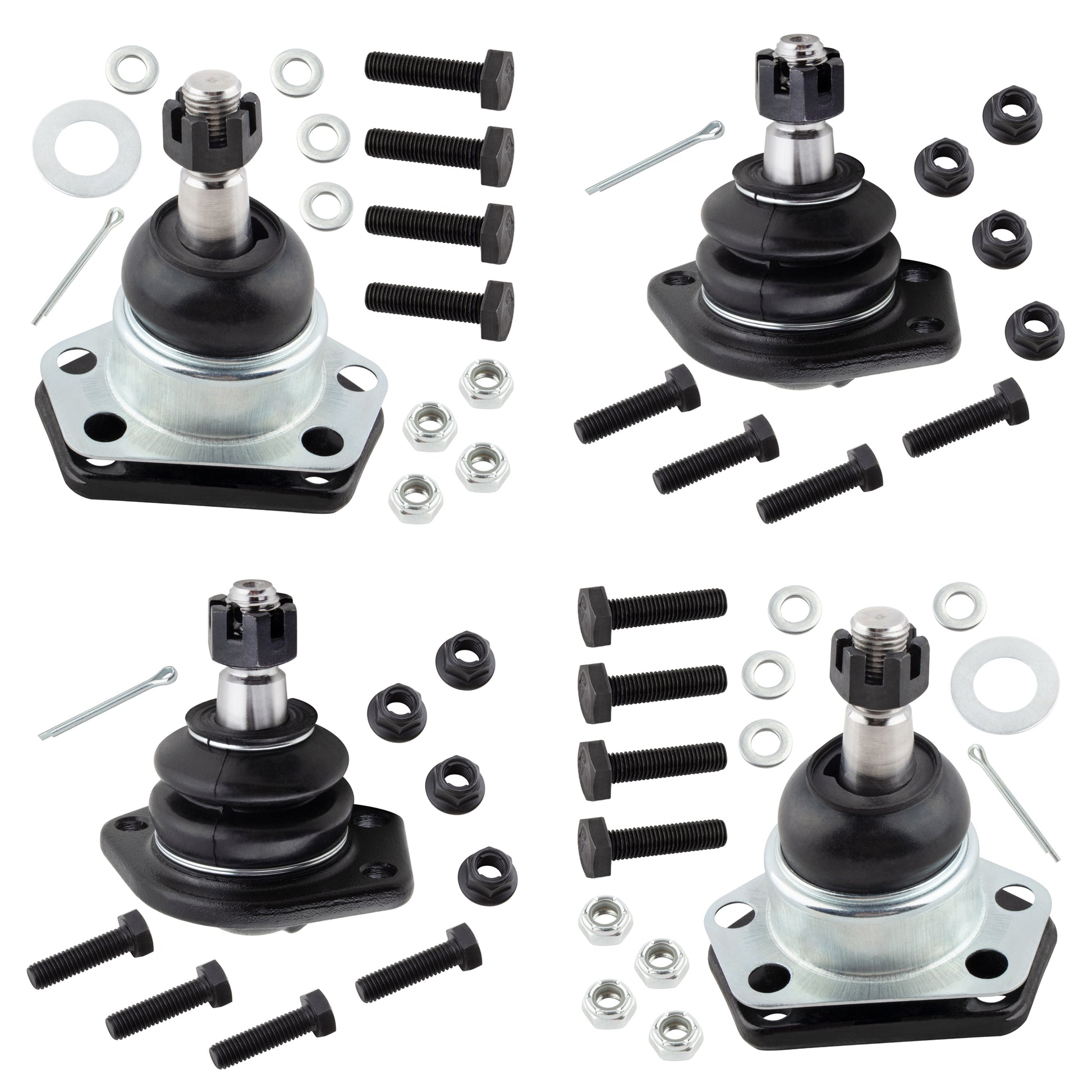 BOXI (Set of 4) Front Upper & Lower Ball Joints Fits for Chevrolet Blazer 1987-1996 S10 Blazer