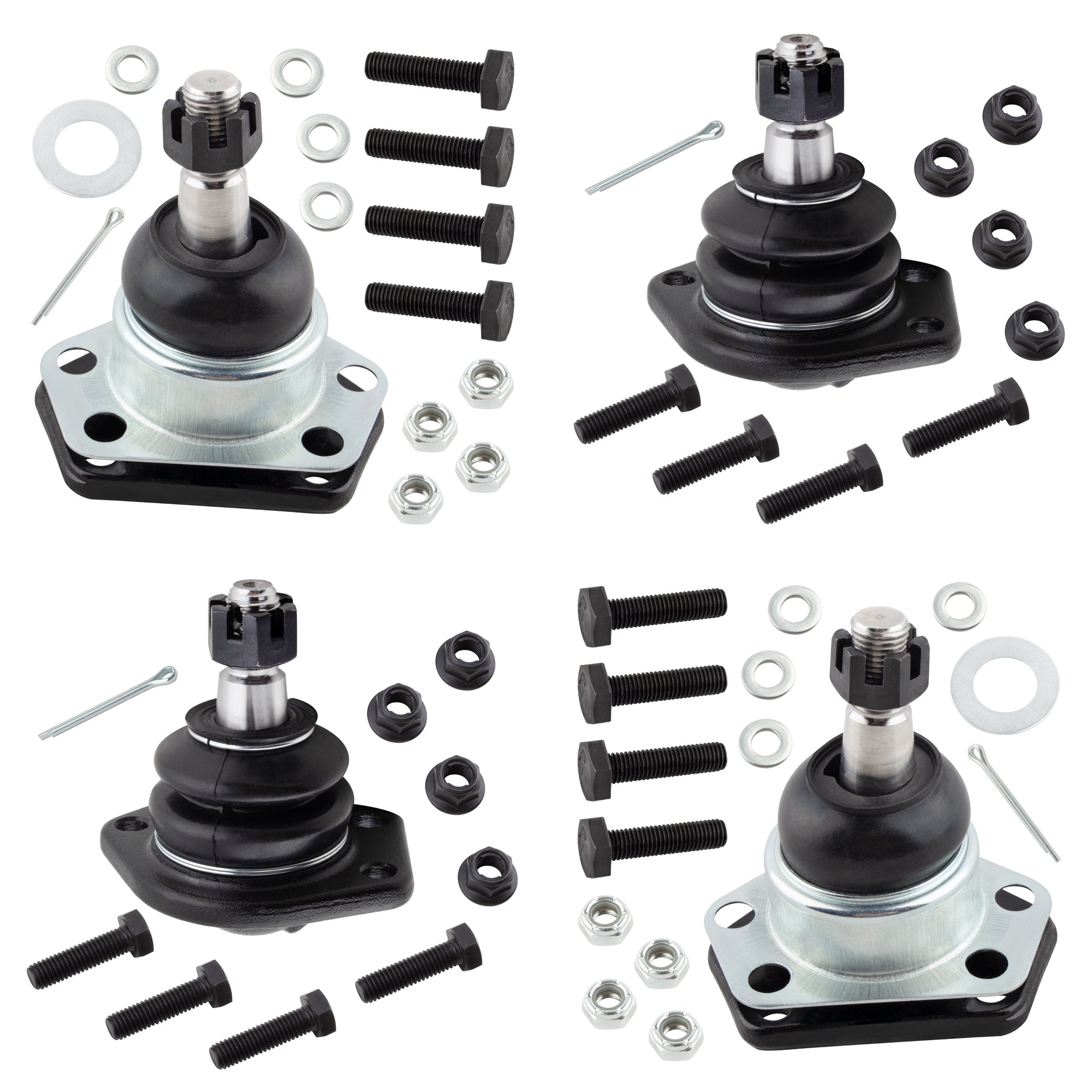 BOXI (Set of 4) Front Upper & Lower Ball Joints Fits for Chevrolet Blazer 1987-1996 S10 Blazer