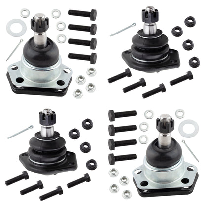 BOXI (Set of 4) Front Upper & Lower Ball Joints Fits for Chevrolet Blazer 1987-1996 S10 Blazer