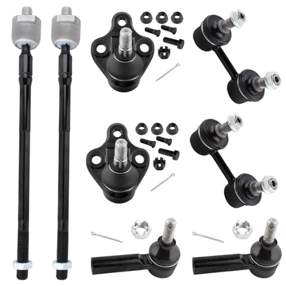 BOXI (Set of 8) Front Suspension Kit Inner Outer Tie Rods Lower Ball Joints Sway Bar Links