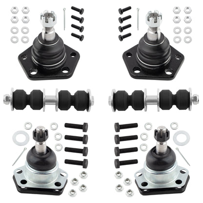 BOXI 6pcs Front Upper Lower Ball Joints Sway Bars for Chevrolet Blazer 1997-2005 S10 for GMC Sonoma