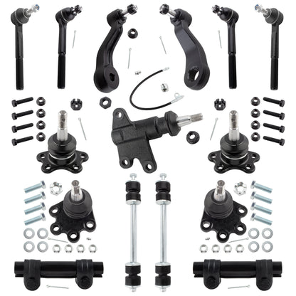 BOXI 15pcs Front Tie Rods Ball Joints Sway Bars Kit Fit for Chevrolet for GMC K1500 K2500 1993-1995