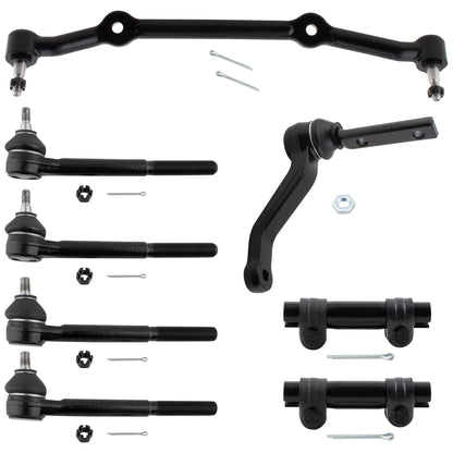 BOXI (Set of 8) Front Inner Outer Tie Rod Ends Center Link Idler Arm Kit Fits for Chevrolet Blazer