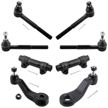 BOXI 8pc Front Inner Outer Tierods Idler Pitman Arm Kit Fit for Chevrolet for GMC C1500 C2500