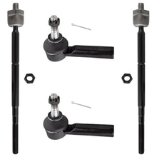 BOXI 4pc ES800030 EV80781 Front Inner & Outer Tie Rod Ends Driver & Passenger Side Suspension
