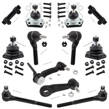 BOXI 12pcs Front Inner Outer Tie Rods Ball Joints Pitman Idler Arm Fits for Chevrolet S10 1984-1996