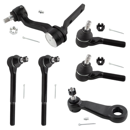 BOXI 6pcs Front Inner Outer Tie Rods Pitman Idler Arm Fits for Chevrolet Blazer 1987-1998 S10