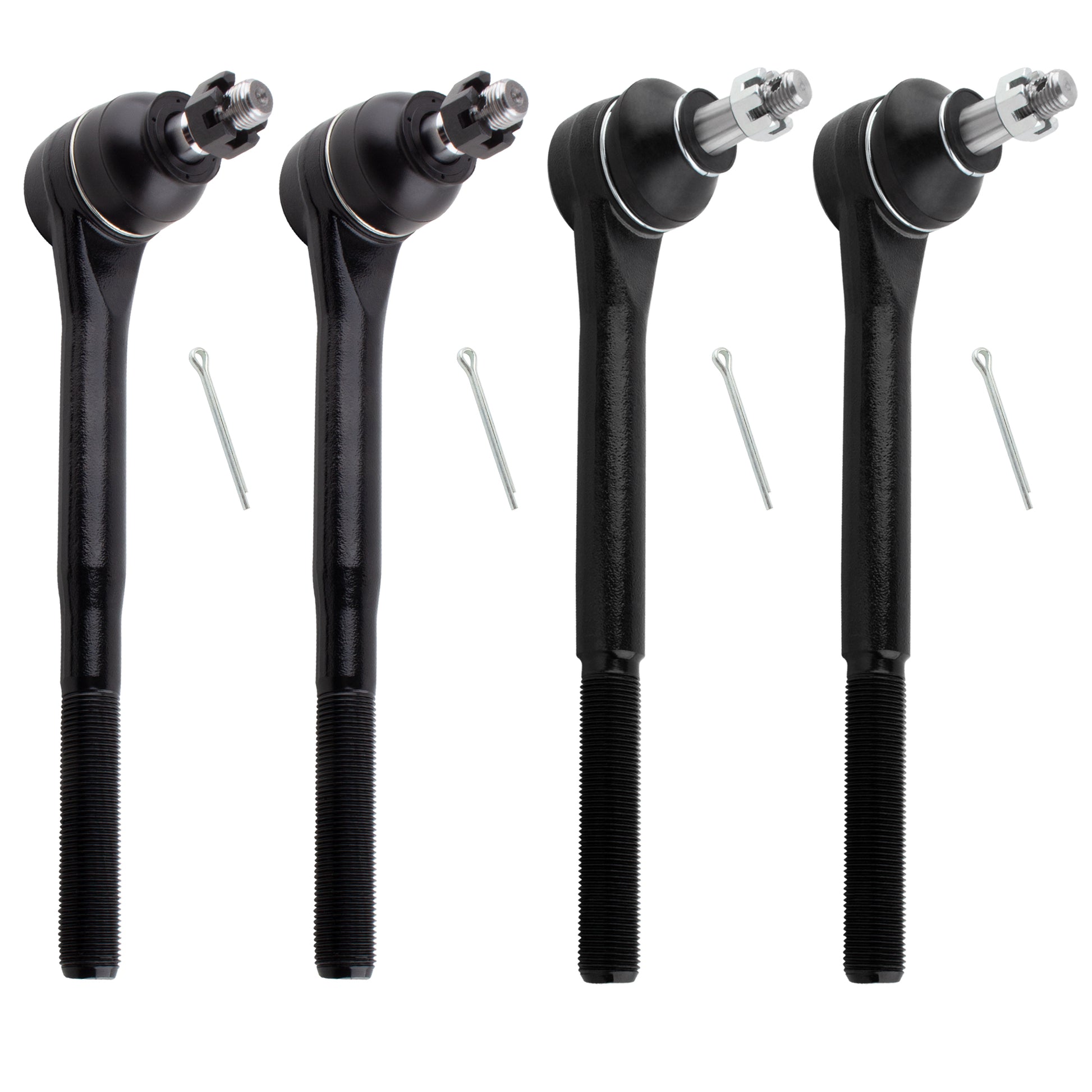 BOXI 4pcs Front Inner Outer Tie Rods Fits for Buick Regal for Chevrolet El Camino for GMC Caballero