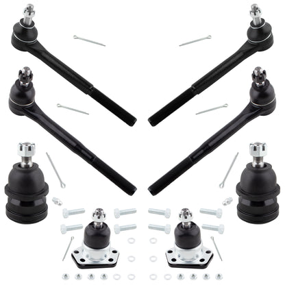 BOXI 8pcs Front Tie Rod Ends Ball Joints Kit Fits for Buick Regal for Chevrolet El Camino for GMC