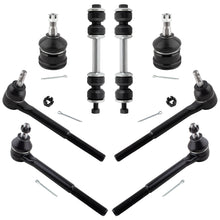 BOXI (Set of 8) Front Inner Outer Tie Rod Ends Lower Ball Joints Sway Bar Links Front Suspension