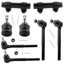 BOXI (Set of 8) Front Inner Outer Tie Rod Ends Lower Ball Joints Adjusting Sleeves Front Suspension