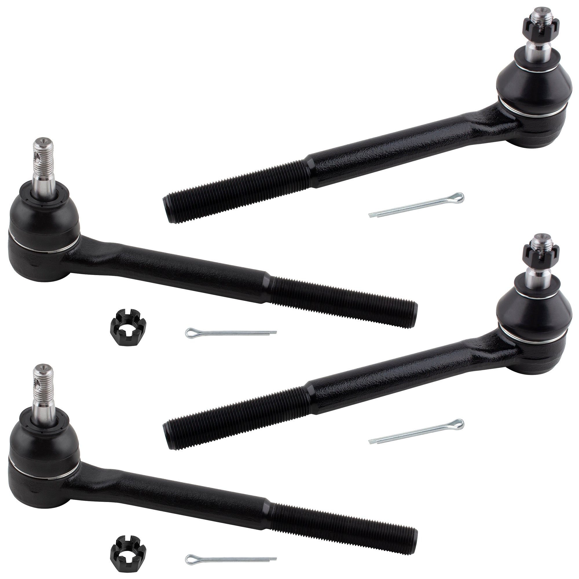 BOXI 4pc Front Inner + Outer Tie Rod Ends Fit for Chevrolet Camaro 1982-1992