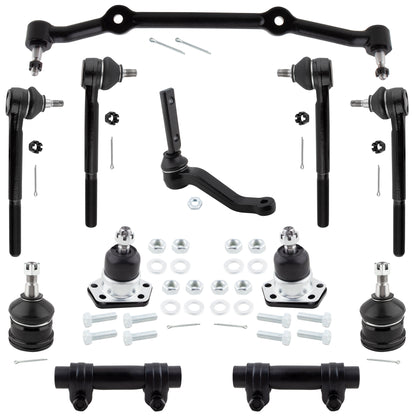 BOXI 12pc Front Suspension Kit Ball Joints Tie Rod Ends Idler Arm Fits for Chevrolet Blazer