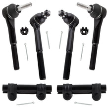 BOXI (Set of 6) Front Inner & Outer Tie Rod Ends w