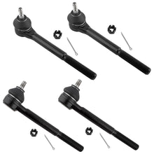 BOXI (Set of 4) Front Inner Outer Tie Rods Kit Fits for Chevrolet Blazer 1996-2005 S10 1996-2003