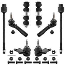 BOXI 8pcs Front Lower Ball Joints Inner Outer Tie Rods Sway Bars Kit Fits for Chevrolet Cavalier
