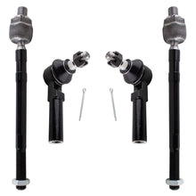 BOXI (Set of 4) Front Inner & Outer Tie Rod End Links Fits for Chevrolet Colorado 2006-2007