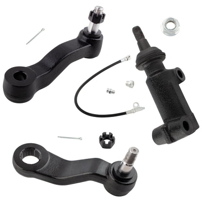 BOXI 3pcs Front Idler Arm Pitman Arm Idler Arm Bracket Kit Fits for Cadillac Escalade 2002-2006