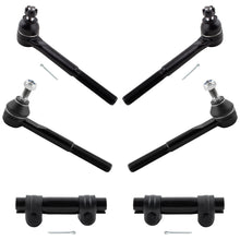 BOXI 6pc Front Inner Outer Tie Rod Sleeve Fit for Chevrolet for GMC C1500