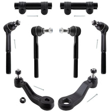 BOXI 8pc Front Tie Rods Pitman & Idler Arm Fit for Cadillac Escalade