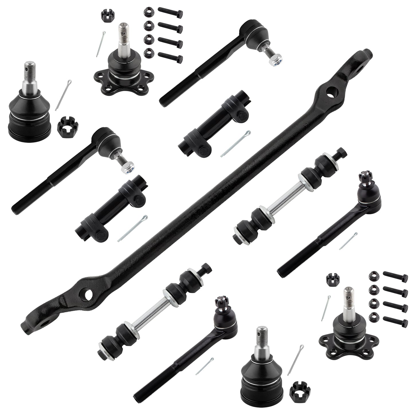 BOXI 13pc Complete Front Suspension Kit Fits for Chevrolet C1500 Suburban C2500 1993-1999 Tahoe