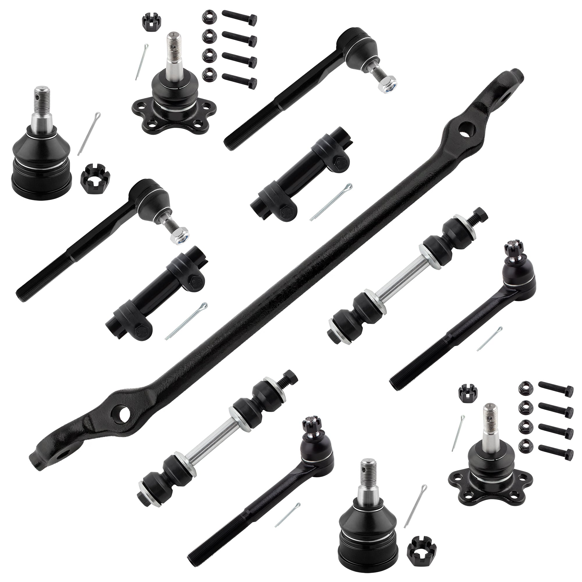 BOXI 13pc Complete Front Suspension Kit Fits for Chevrolet C1500 Suburban C2500 1993-1999 Tahoe