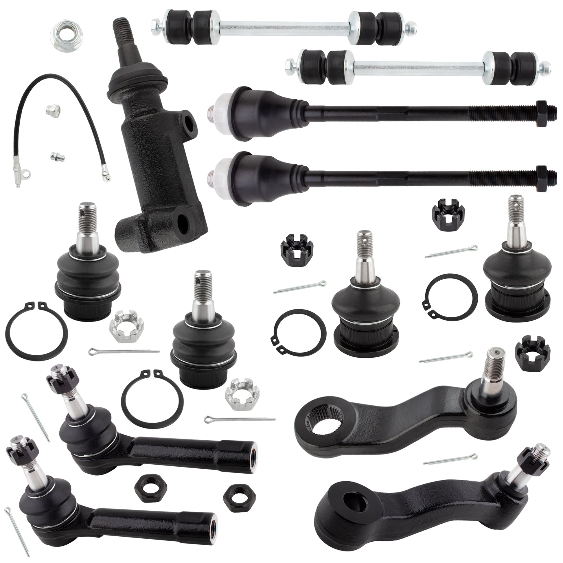 BOXI 13pc Front Tie Rods Ball Joints Sway Bars Fits for Cadillac Escalade 2002-2006 for Chevrolet
