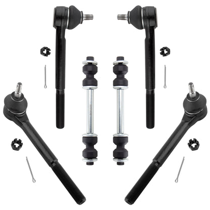 BOXI 6pc Tie Rod Ends Sway Bars Fit for Chevrolet Blazer 1996-2005