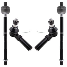 BOXI (Set of 4) Front Inner & Outer Tie Rod Ends Fits for Chevrolet Colorado 2006-2007