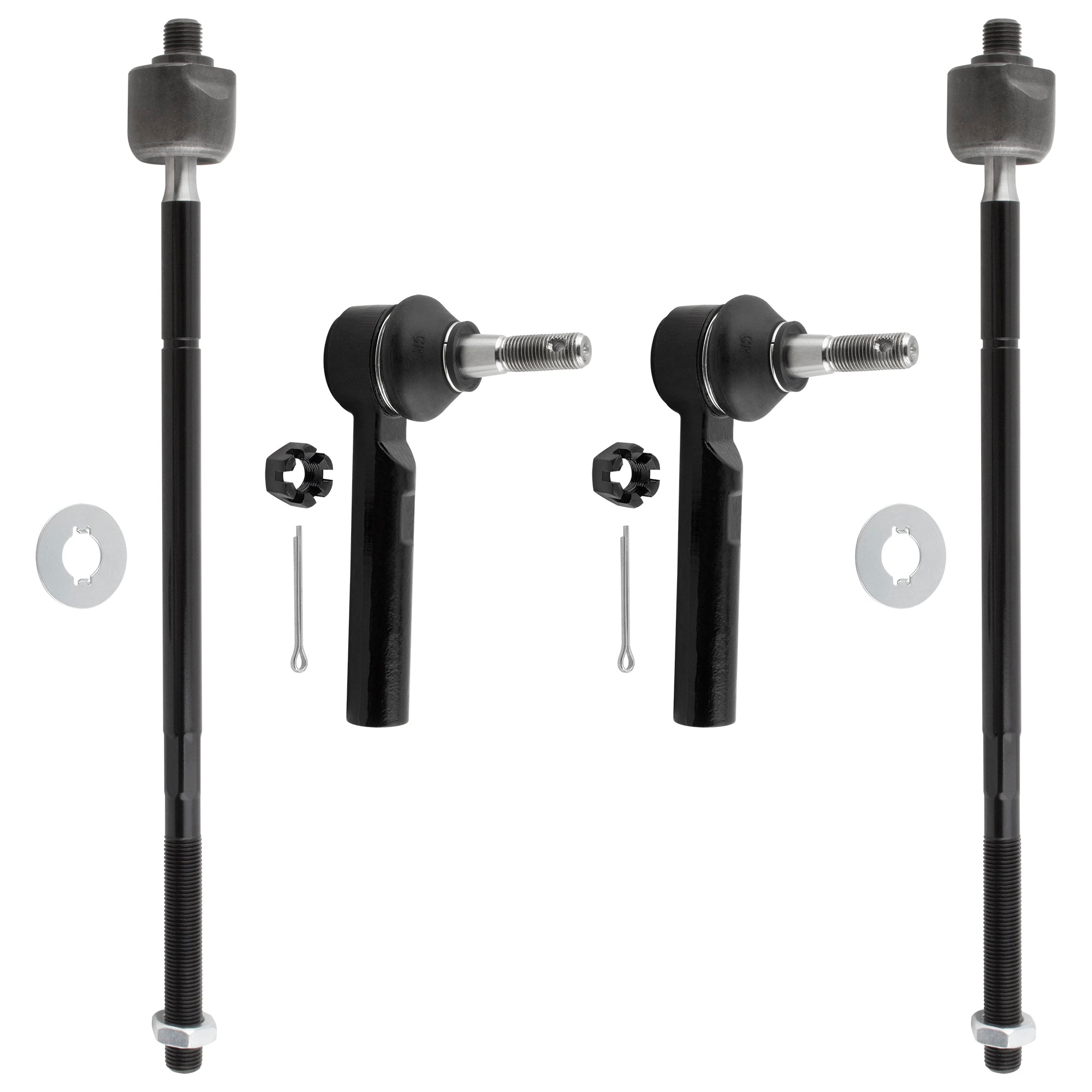 BOXI Inner Tie Rod End Outer Tie Rod End 2004 2005 2006 2007 2008 for Chrysler Pacifica 4pcs