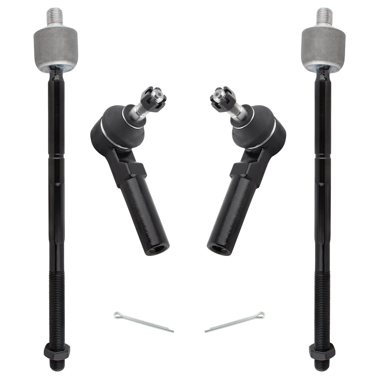 BOXI 4pcs Front Inner Outer Tie Rods Fit for Chrysler Neon 2000-2002