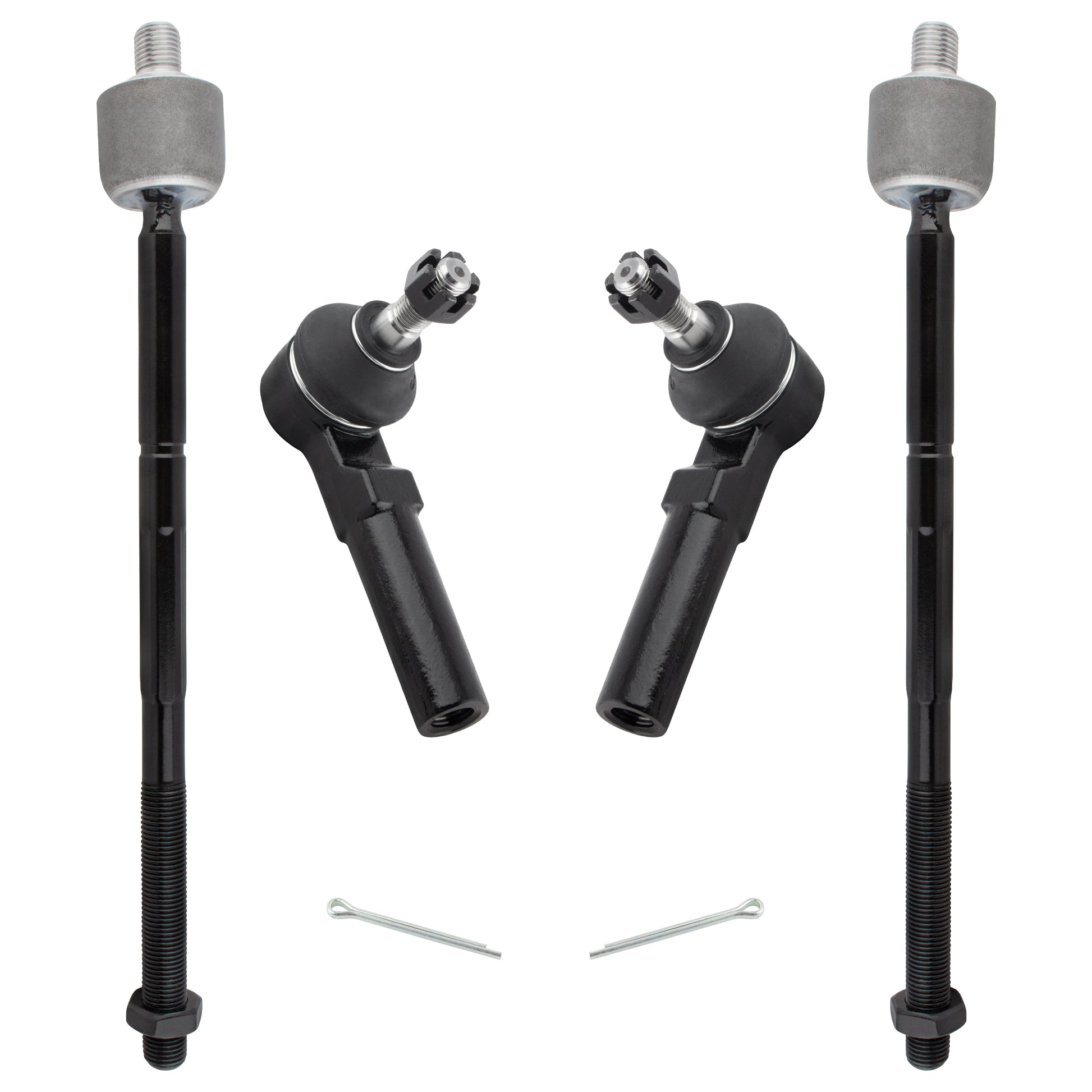 BOXI 4pcs Front Inner Outer Tie Rods Fit for Chrysler Neon 2000-2002