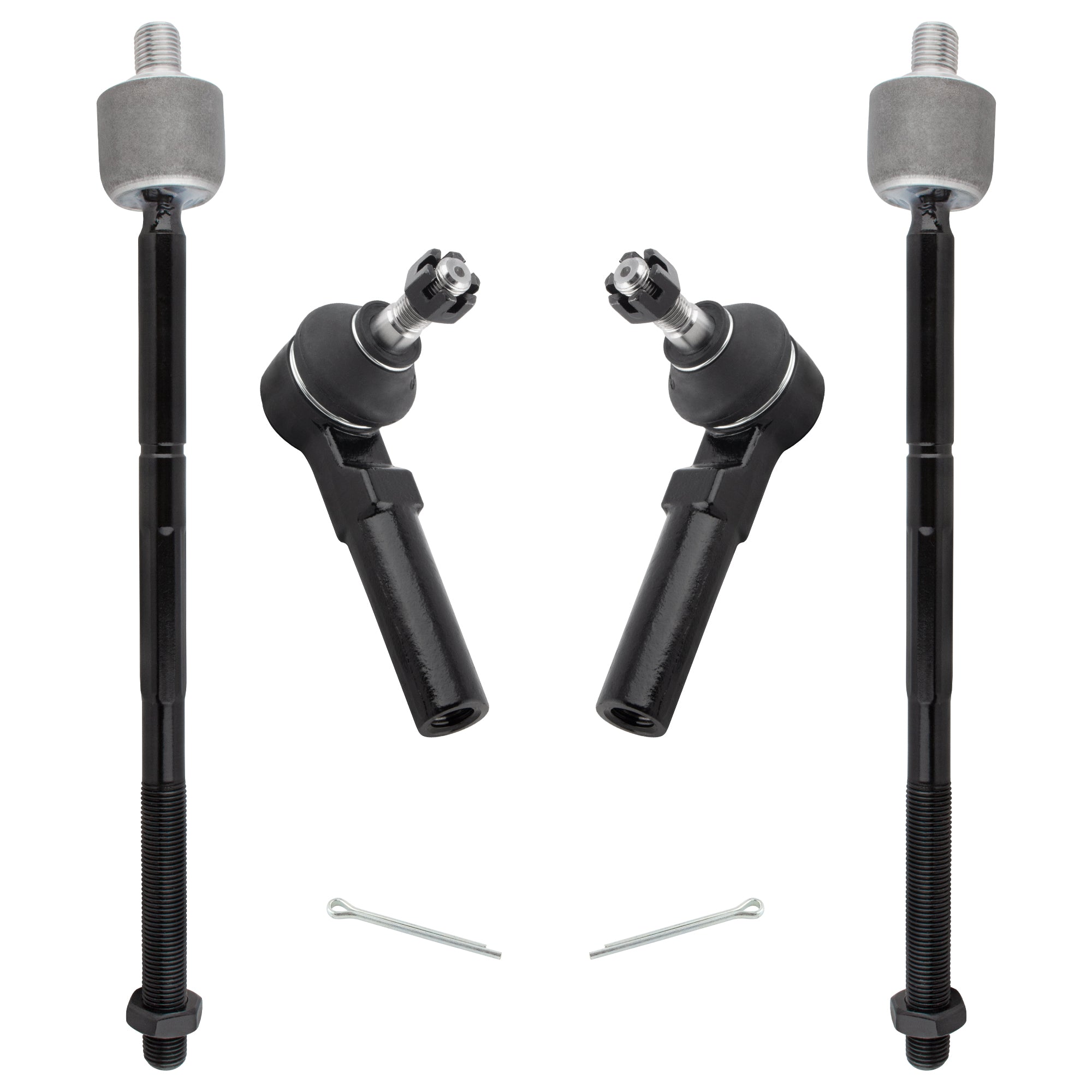 BOXI 4pcs Front Inner Outer Tie Rods Fit for Chrysler Neon 2000-2002