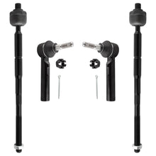 BOXI (Set of 4) Front Inner & Outer Tie Rod Ends Fit for Chrysler 200 2011 2012 2013 2014 Sebring