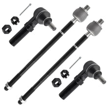 BOXI (Set of 4) Front Inner & Outer Tie Rods Fit for Chrysler Grand Voyager 2000 Town & Country