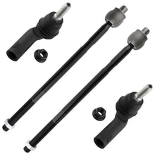 BOXI (Set of 4) Front Inner & Outer Tie Rods Driver and Passenger Side Fit for Chrysler 200 2015