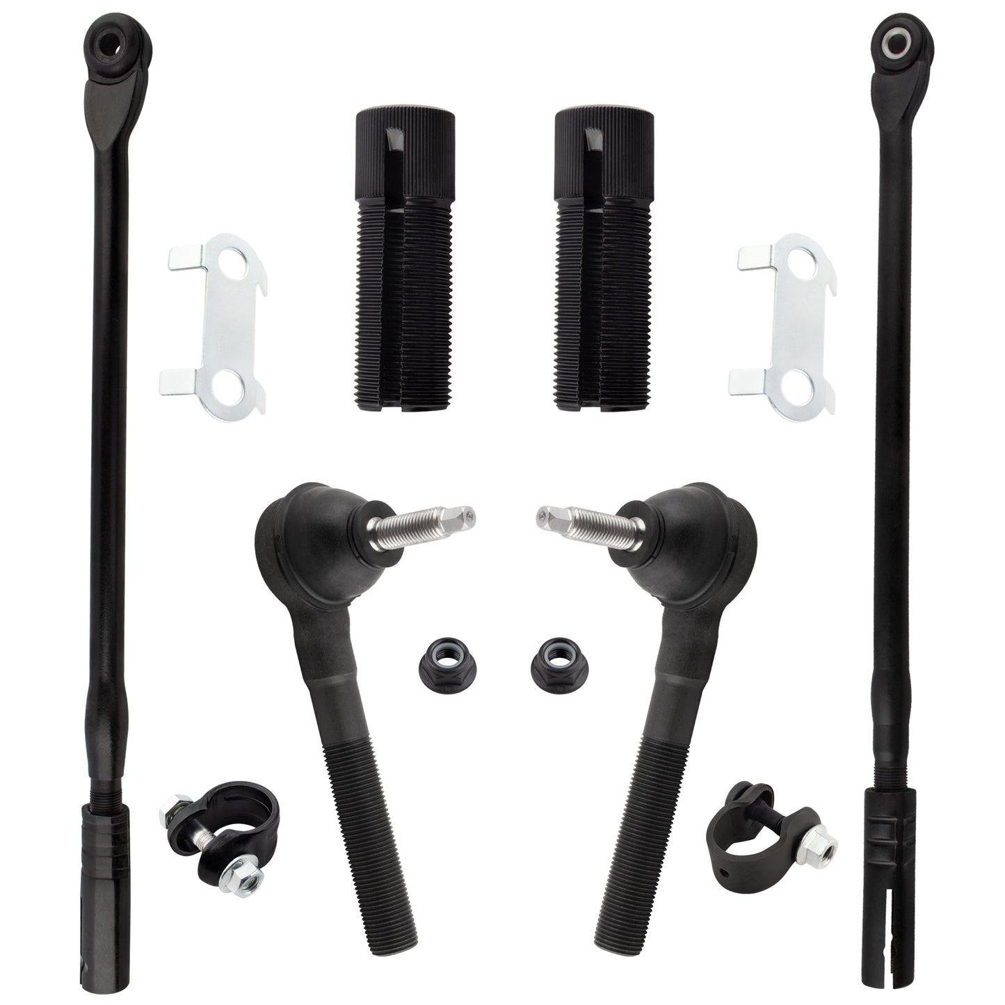 BOXI (Set of 6) Front Inner & Outer Tie Rod End Links + Adjustment Sleeves Fit for Chrysler 300M