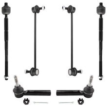 BOXI (Set of 6) Front Inner & Outer Tie Rods + Sway Bar End Links Fit for Chrysler Sebring 2007