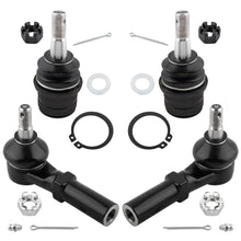 BOXI 4pc Front Lower Ball Joints + Outer Tie Rods Fit for Chrysler Aspen 2007-2009