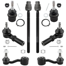 BOXI 8pc Front & Rear Sway Bars + Tierods Fit for Chrysler Aspen 2007-2009