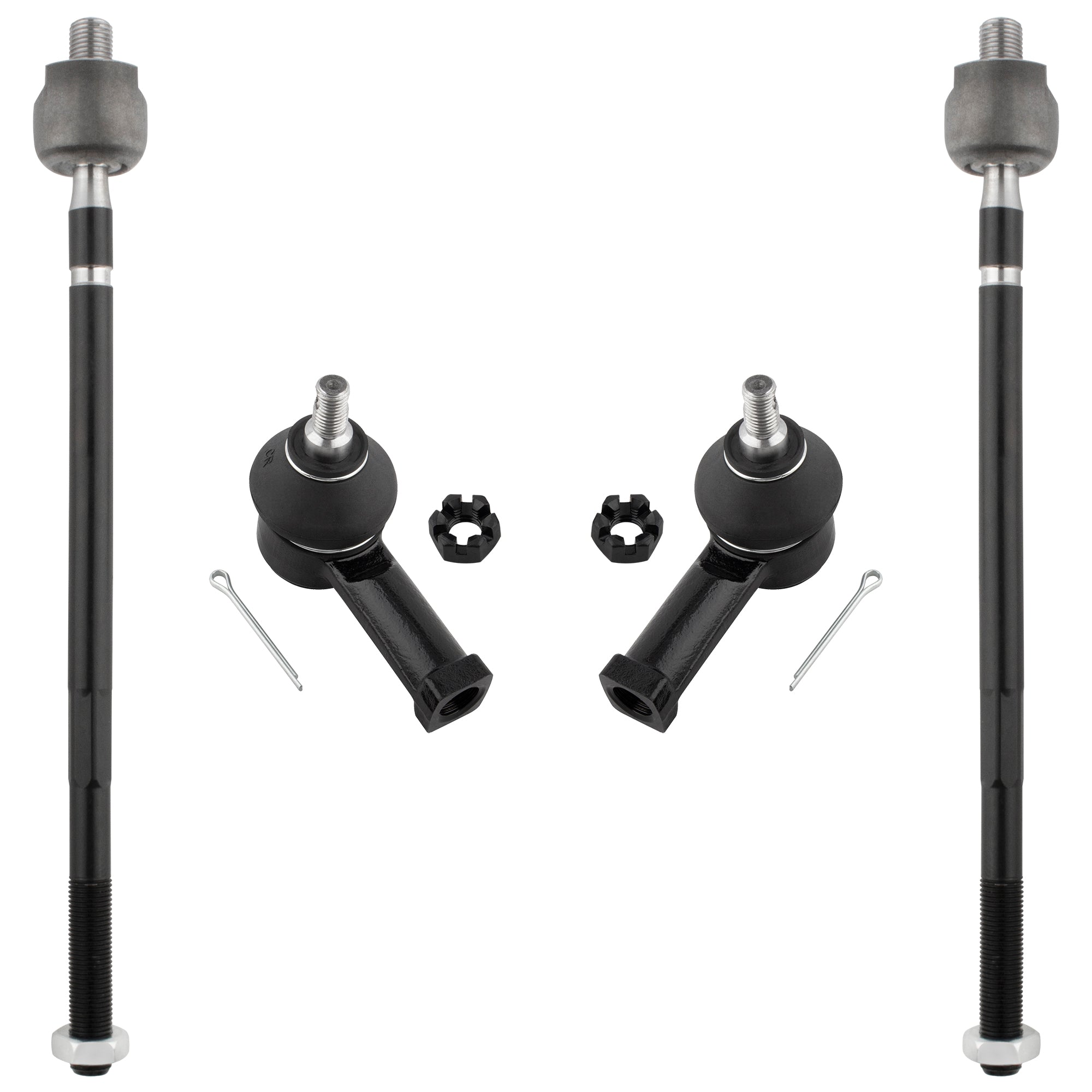BOXI 4pc Front Inner Outer Tie Rods Fit for Dodge Stratus for Chrysler Sebring 2001-2005 Coupe