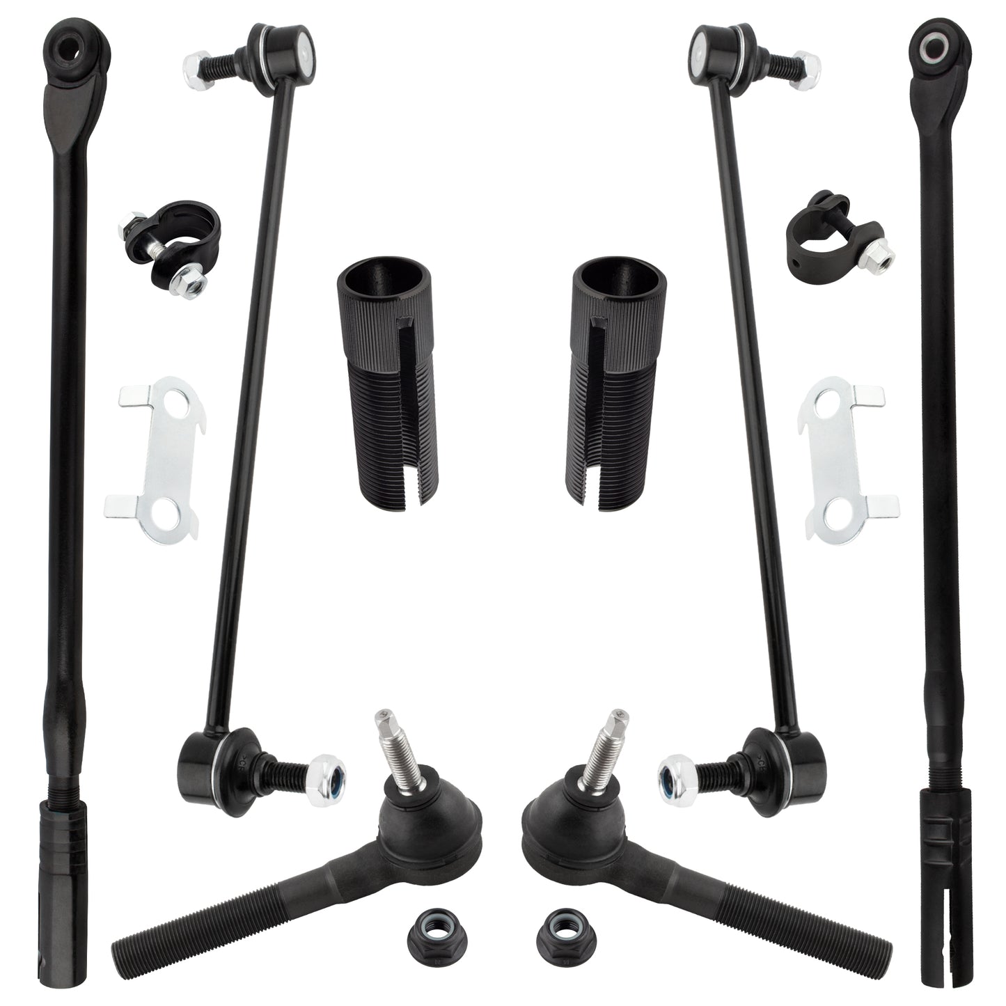 BOXI 8pc Front Sway Bars Tie Rods w